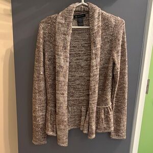 INC International Concepts Glittering Tan Cardigan